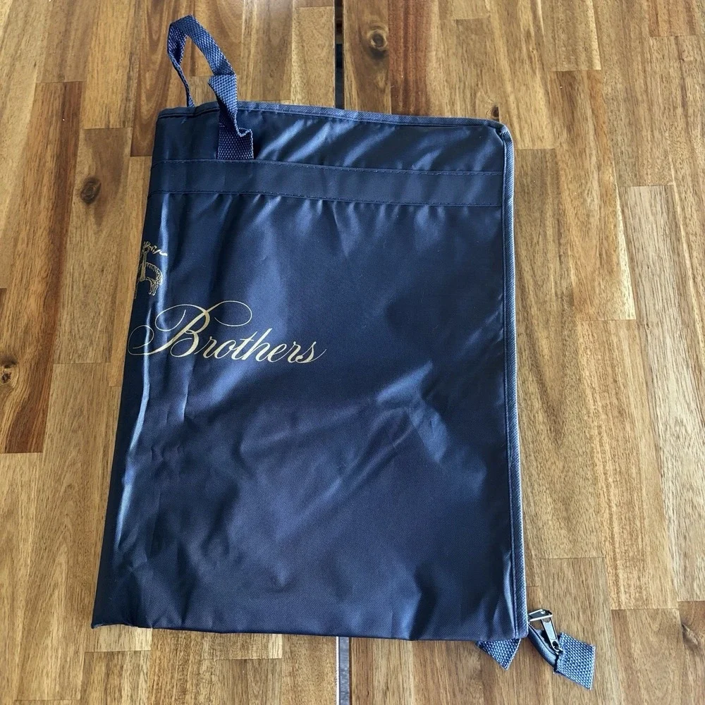Brooks Brothers Golden Navy Convertible Suit Garment Storage Bag Travel Luggage